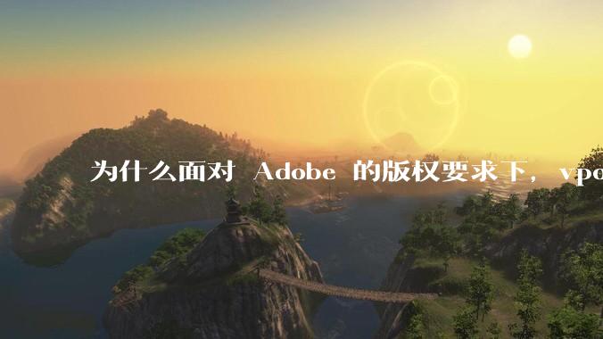 为什么面对 Adobe 的版权要求下，vposy 大神还能从容不迫？