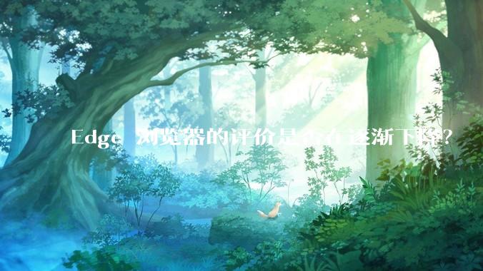 Edge 浏览器的评价是否在逐渐下降？
