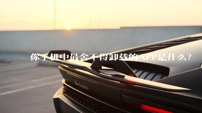 你手机中最舍不得卸载的APP是什么？